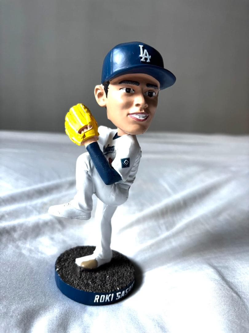 セット☆8/4来場者限定ドジャース 佐々木朗希ボブルヘッド/ボールペン1本付き