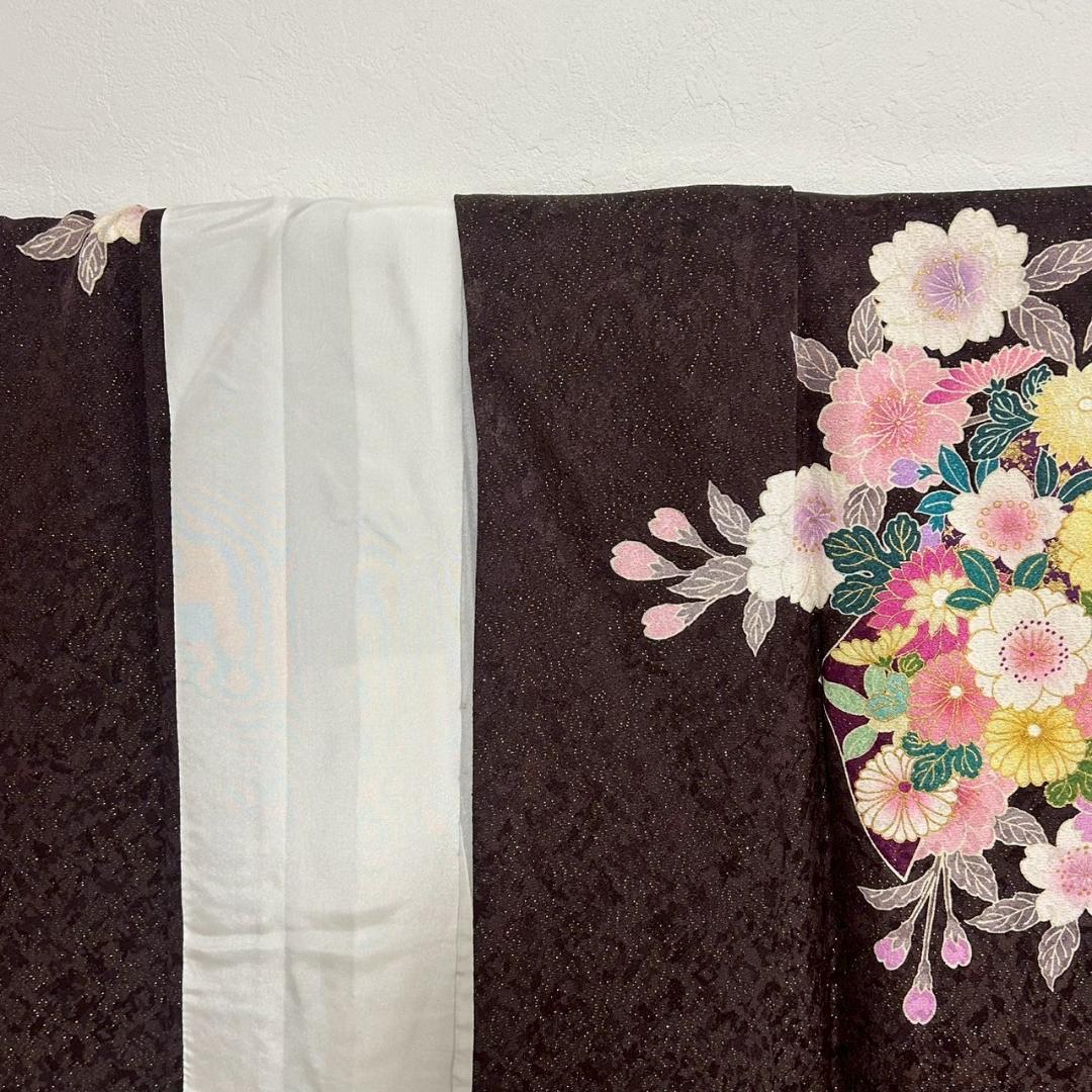 KP1780 振袖 身丈172cm 正絹 着物 成人式 トールサイズ