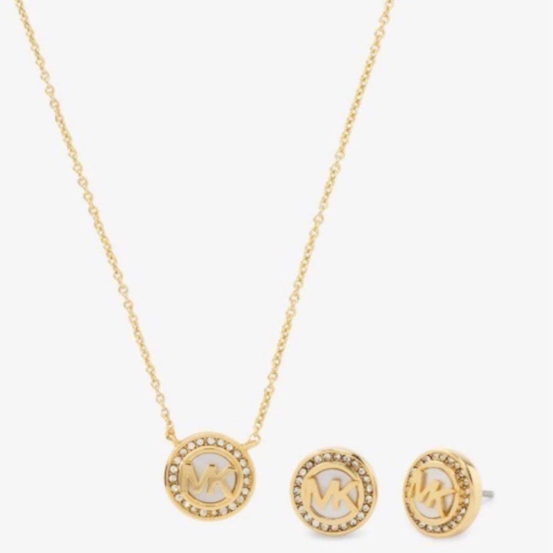 MICHAEL KORS ネックレスとピアスのセット