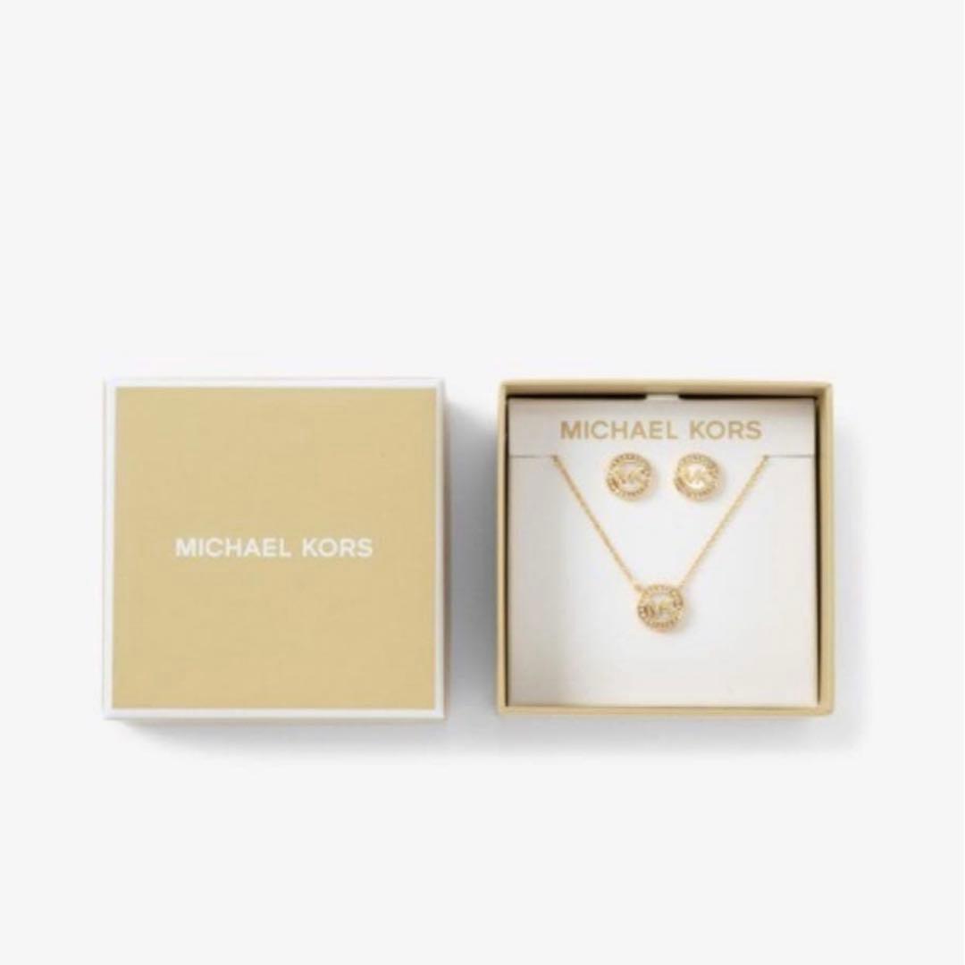 MICHAEL KORS ネックレスとピアスのセット