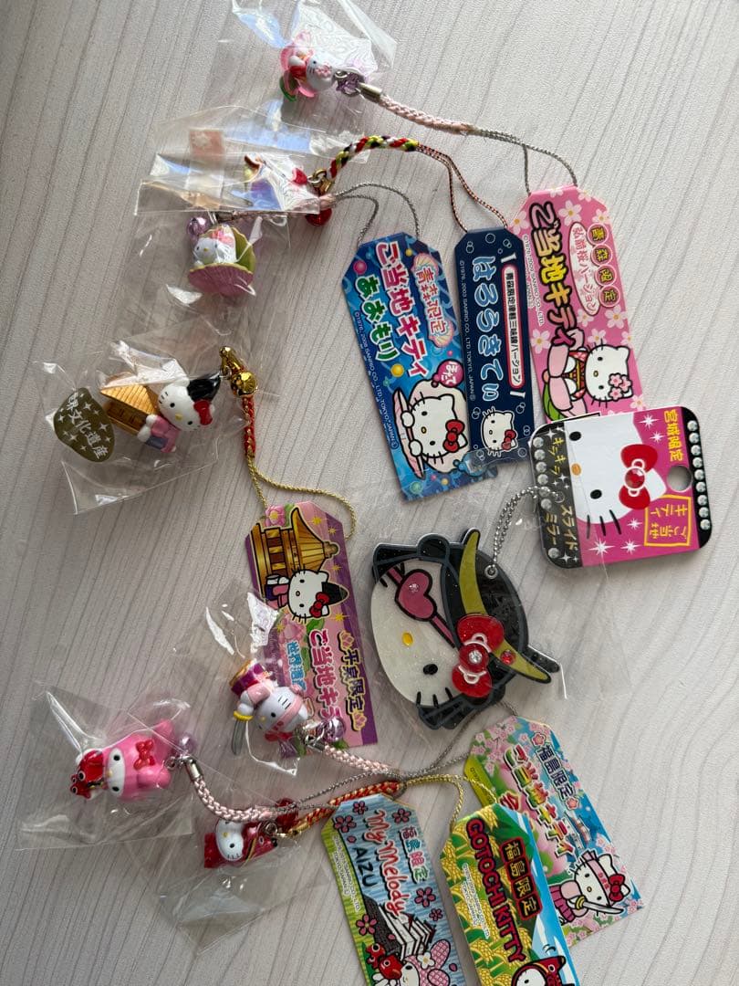ハローキティ ご当地ストラップ セット