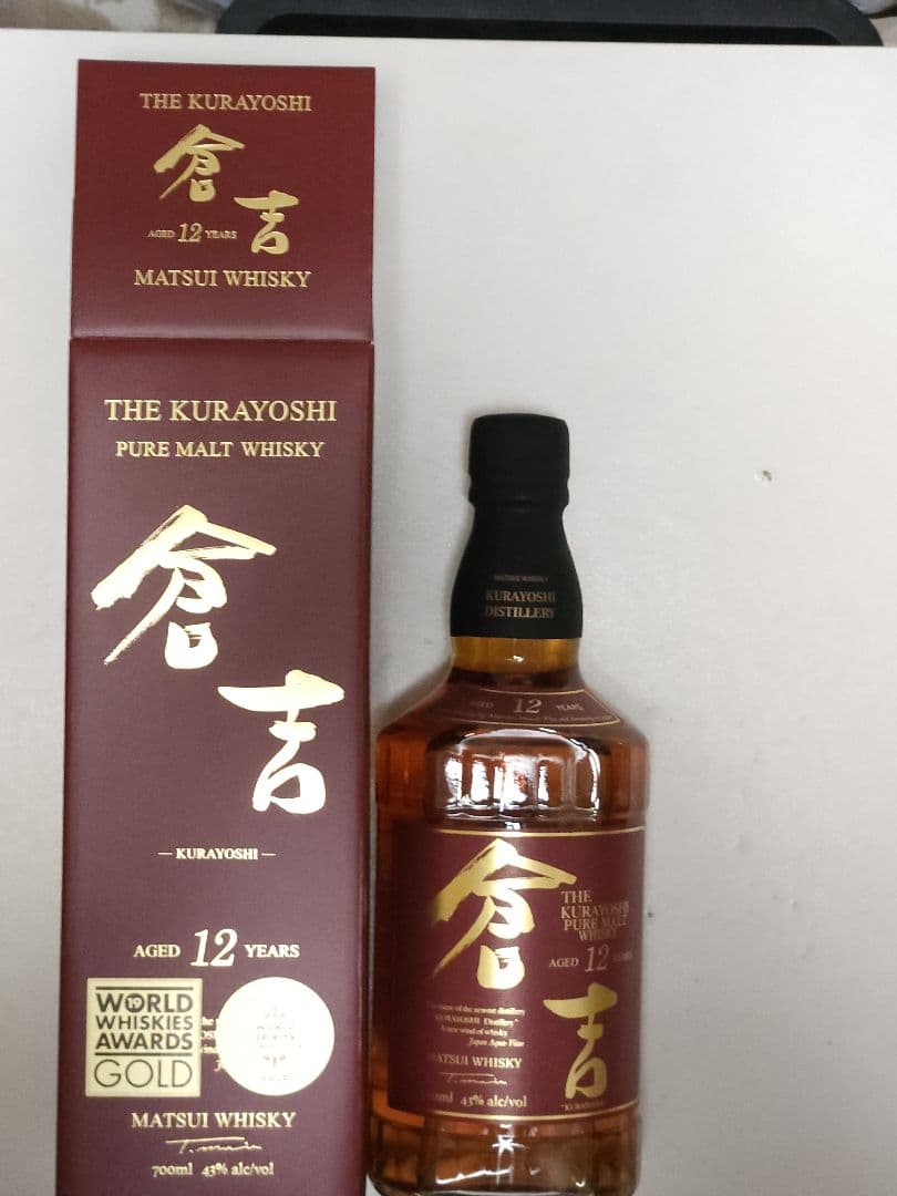 マツイピュアモルトウイスキー倉吉12年43%700mlジャパニーズウイスキー
