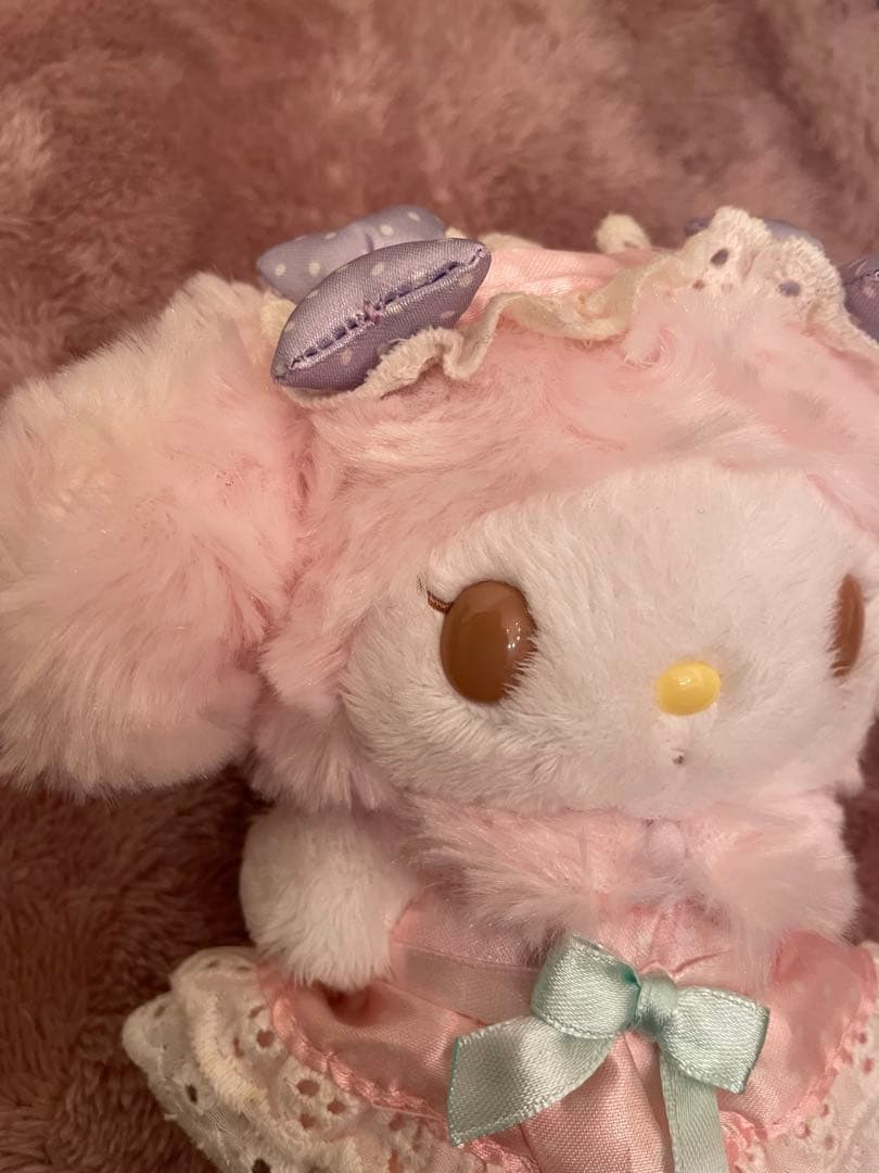 希少美品マイメロディ マイメロおめかしシリーズ マスコット ぬいぐるみ