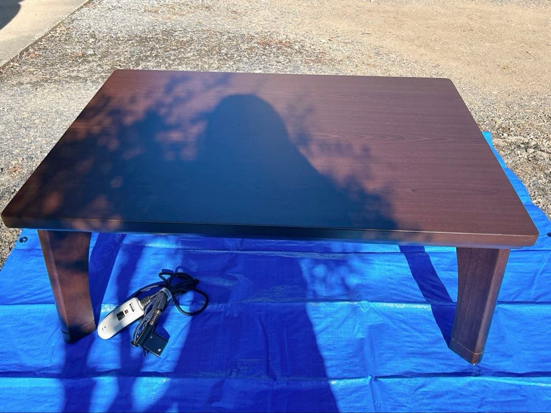 こたつ　ダークブラウン 長方形 こたつ 電源コード付き　丸栄工業所