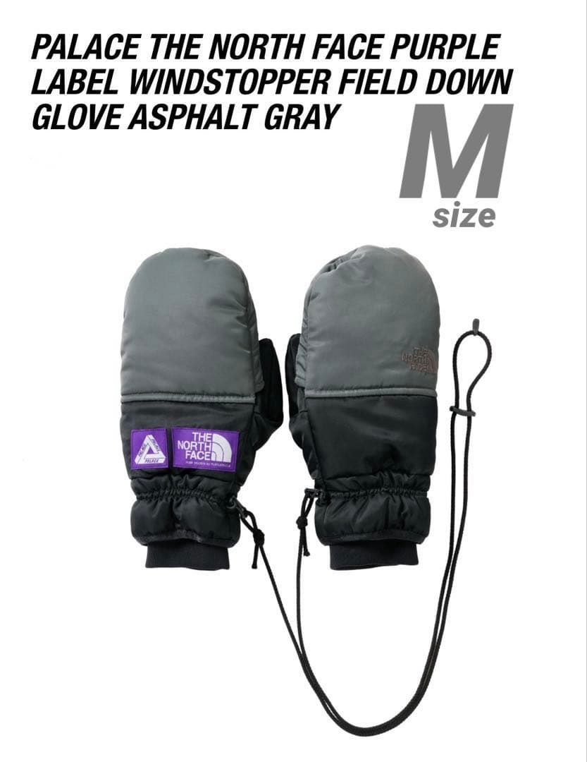 【新品未使用】PALACE×THE NORTH FACE GLOVE グレー　M