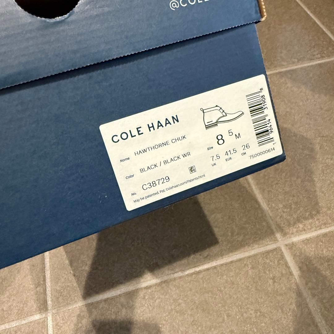 極美品◎COLE HAAN ウォーターレジスタント チャッカブーツ 8.5 26