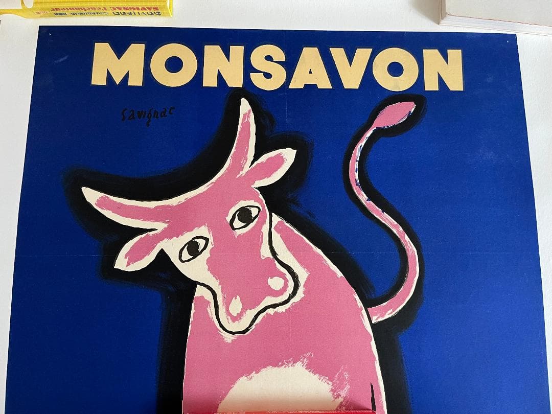 サヴィニャック・MONSAVON au lait オリジナルリトグラフ１９４９年