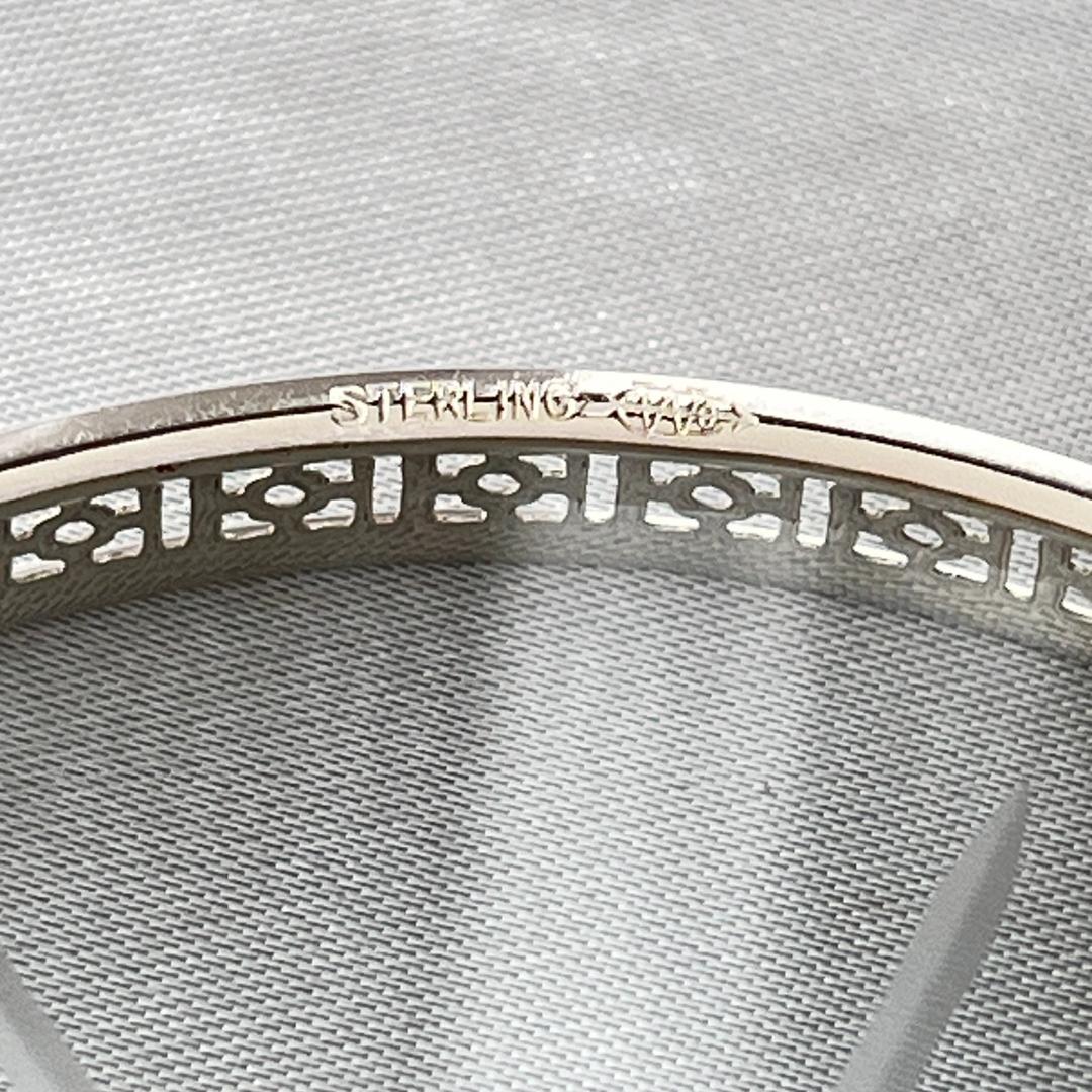 【Webster】【純銀/ガラス】透かしのコースター 5枚 スターリング