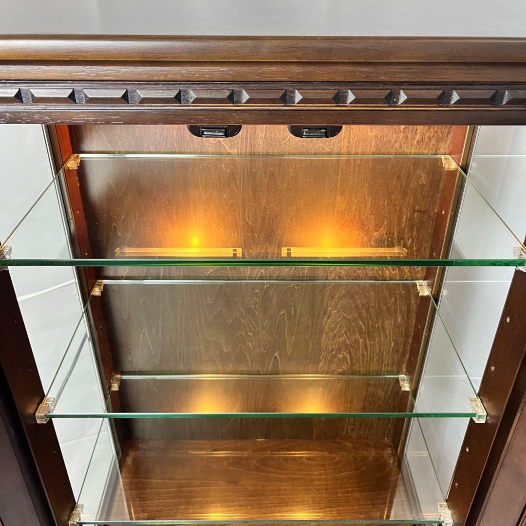 カリモク家具 Direttore キュリオケース 照明付