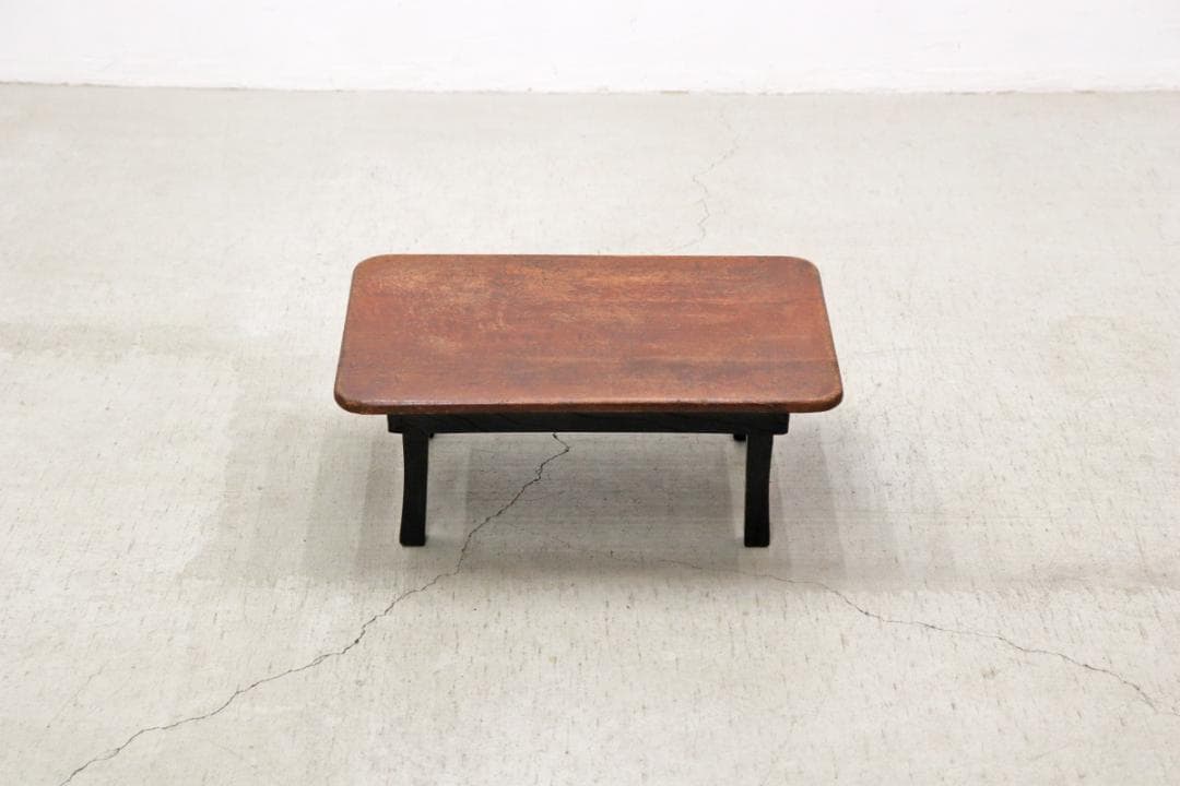 レトロ ちゃぶ台 座卓 机 ローテーブル テーブル 無垢材 折り畳み 文机