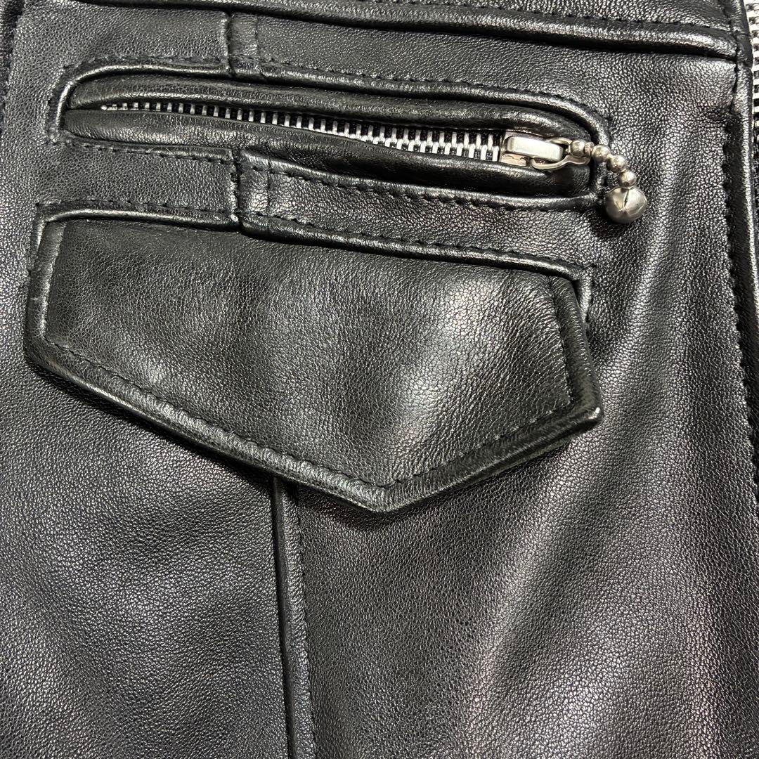 美品✨ Buffalo Bobs レザー ライダース BLACK