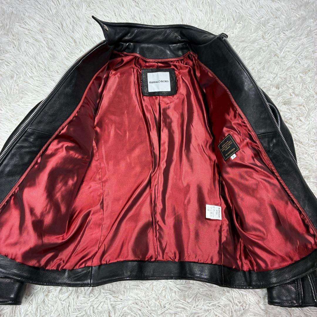美品✨ Buffalo Bobs レザー ライダース BLACK