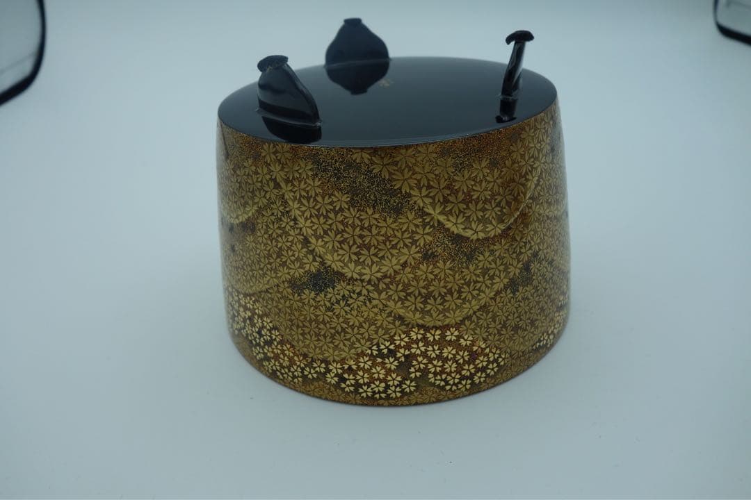 輪島塗　香炉　蒔絵　金箔　吉野桜　慶塚