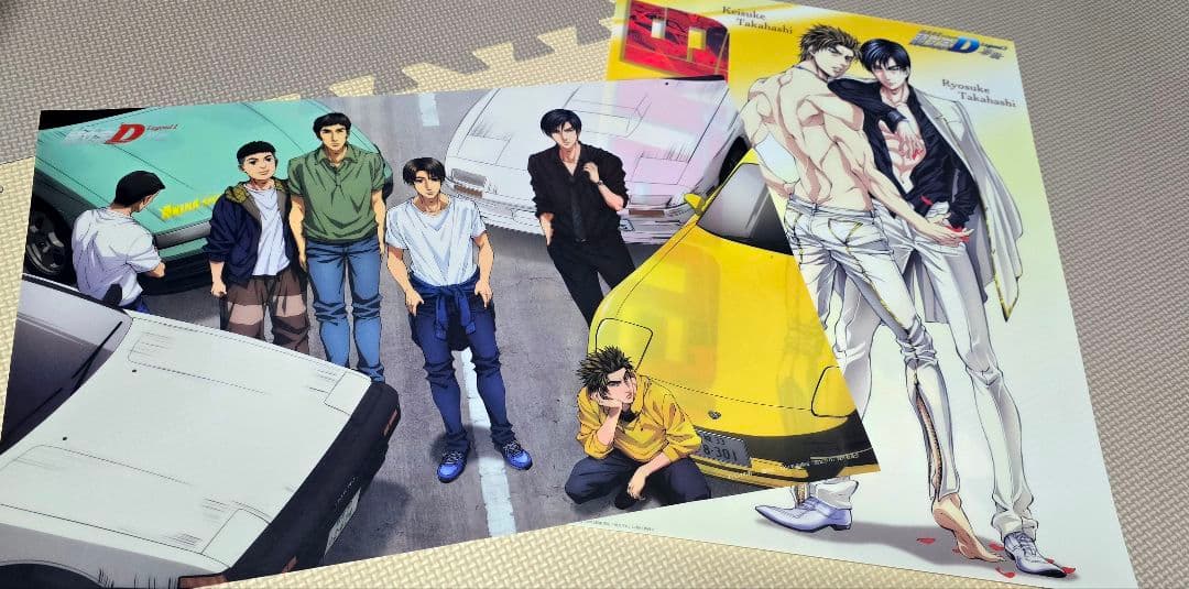 イニシャルD　集合　高橋兄弟 クリアポスター