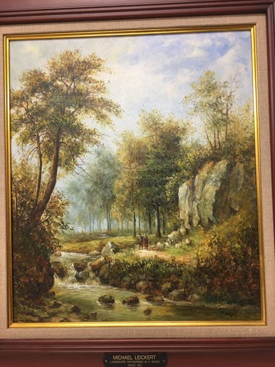 ドイツ画家油絵完全オリジナルヨーロッパ絵画70センチ✖️62センチリツカート作品