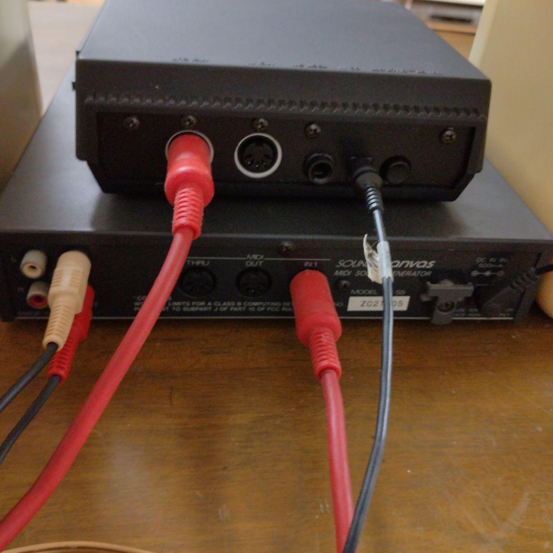 ★Roland SC-55 GS MIDI音源 ジャンク 取説・AC付 ジャンク