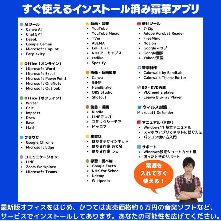 【タッチパネル i7×16GB×SSD】富士通／豪華アプリ／すぐ使える✨F409