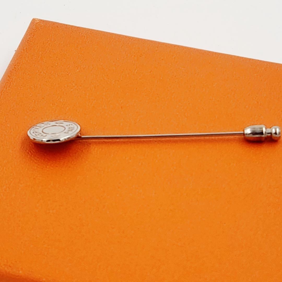 jun1♪エルメス HERMES セリエ ラペルピン ピンブローチ 箱付き