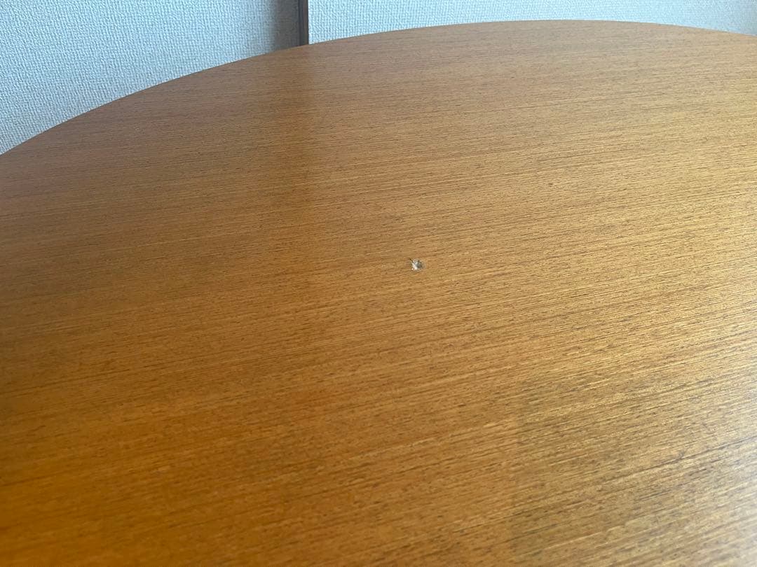 木目調 楕円形ダイニングテーブル