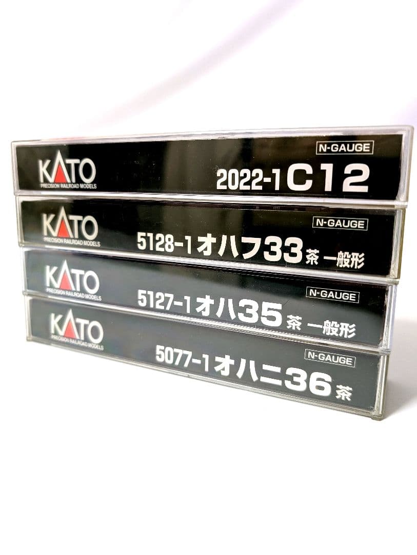 KATO　C12+オハ35+オハフ33+オハニ36 　蒸気機関車　客車　計4両