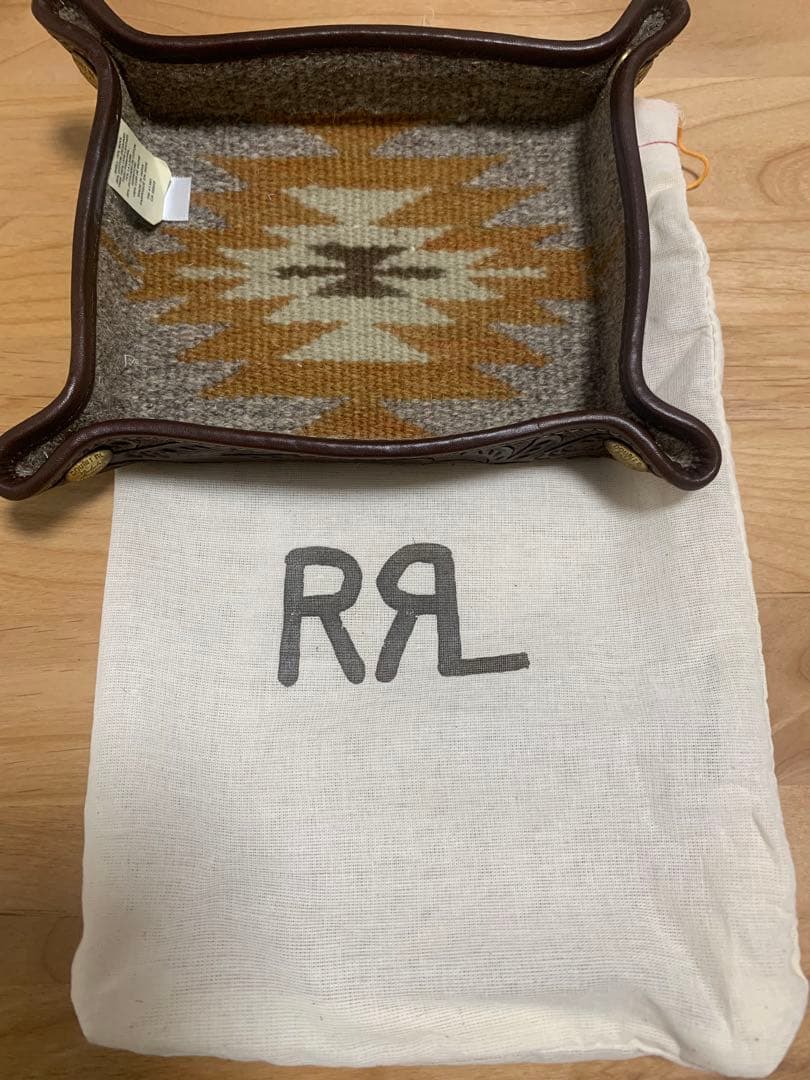 希少　新品未使用品　RRLハンドツールド レザー トレー　ダブルアールエル