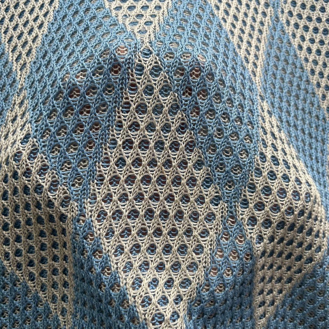 90s JUNMEN メッシュTシャツ アーガイル archive 希少