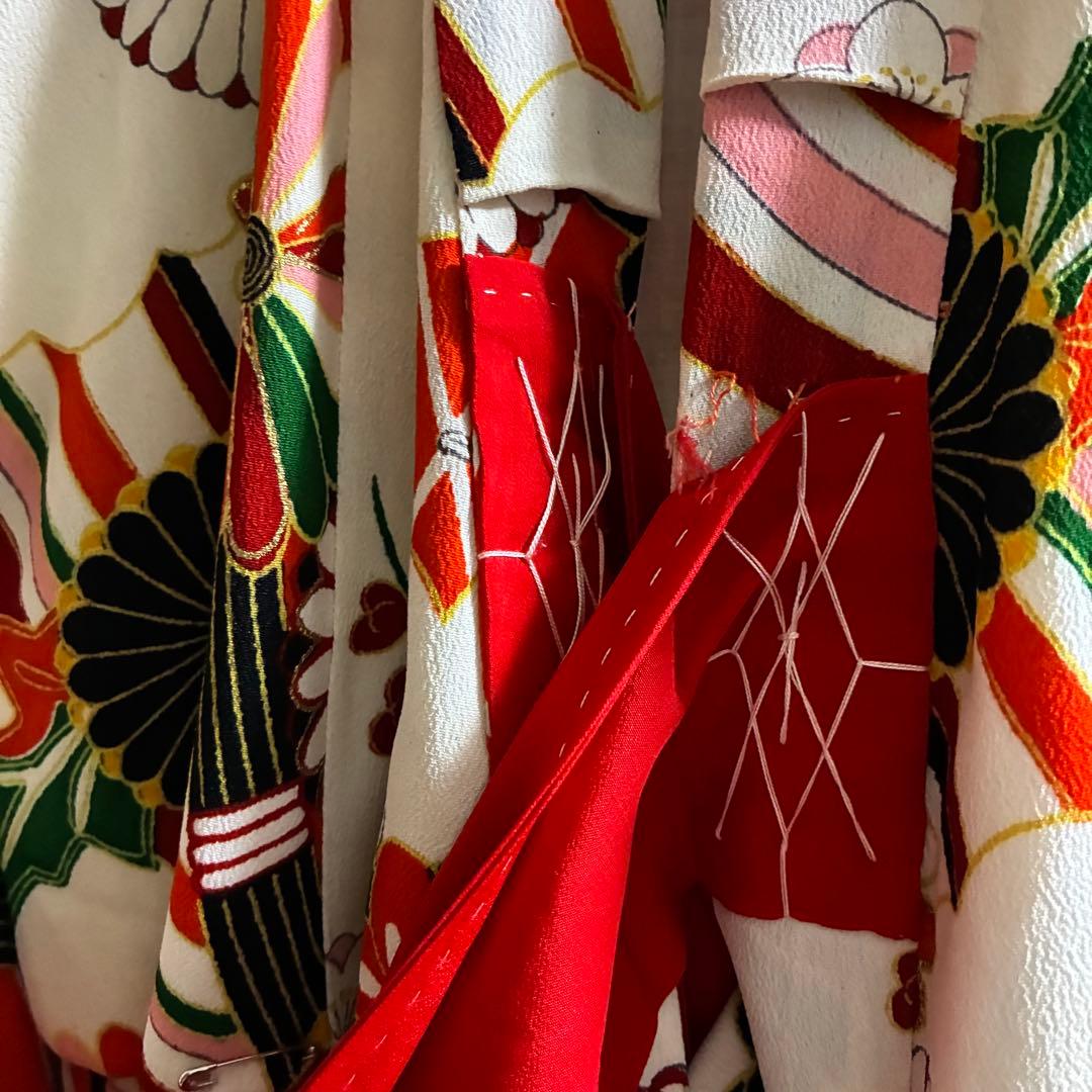 七五三 3歳 ＊ アンティーク 着物 ＊ 被布・長襦袢セット