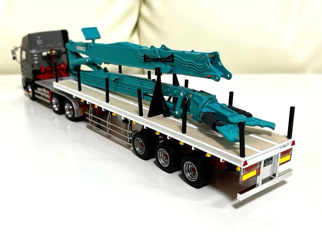 1/50 3軸まな板トレーラー　ケンクラフト　プロフィアSS用　日立　コベルコ