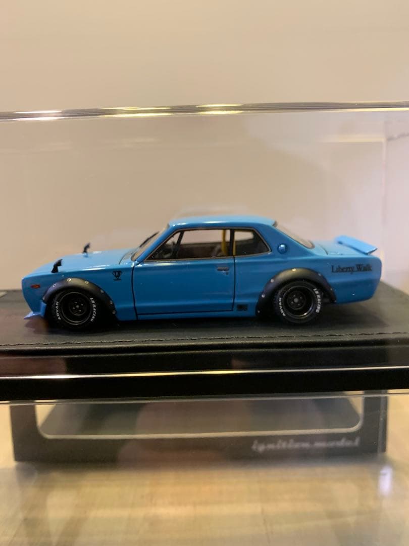 イグニッションモデル　1/43 LBWK ハコスカ ライトブルー　0717