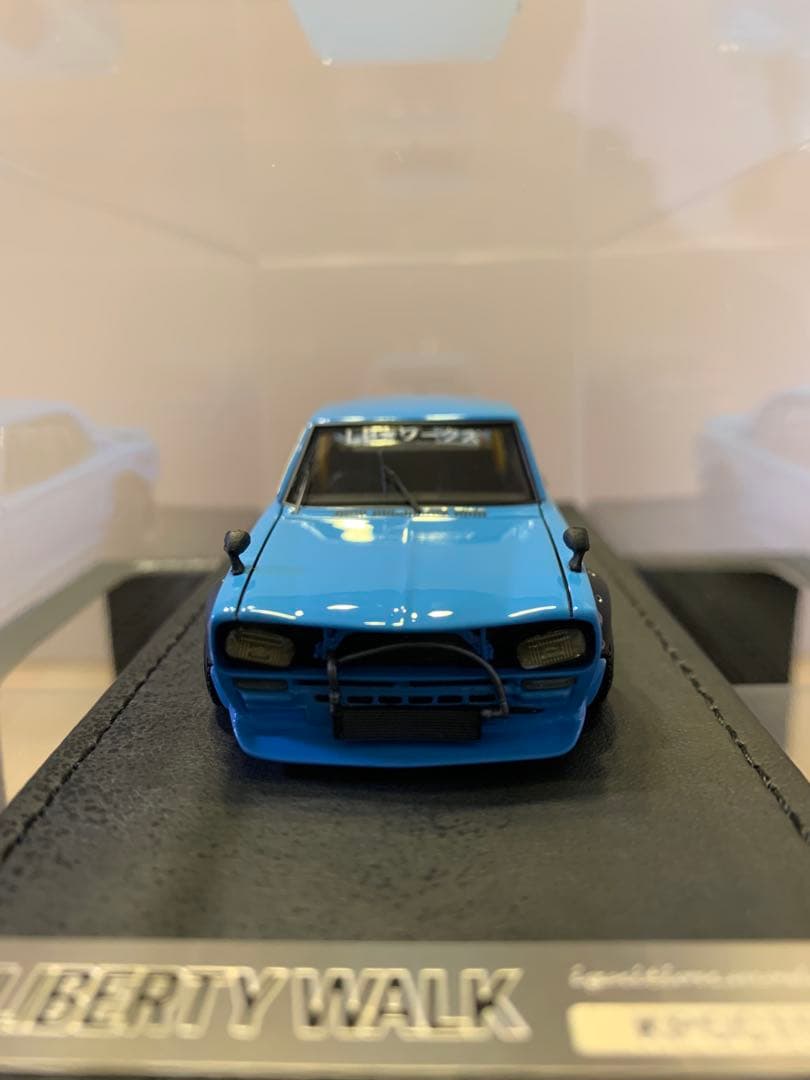 イグニッションモデル　1/43 LBWK ハコスカ ライトブルー　0717