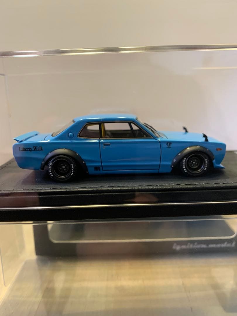 イグニッションモデル　1/43 LBWK ハコスカ ライトブルー　0717