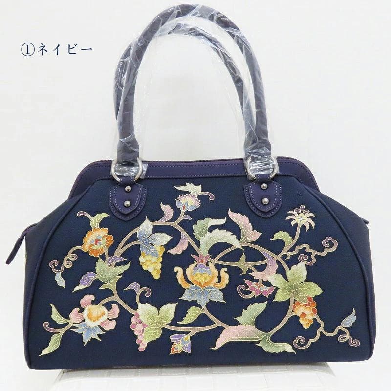 Club藤★和装バッグ 岡重 OKAJIMA 京友禅染ボストン型 （3377RC