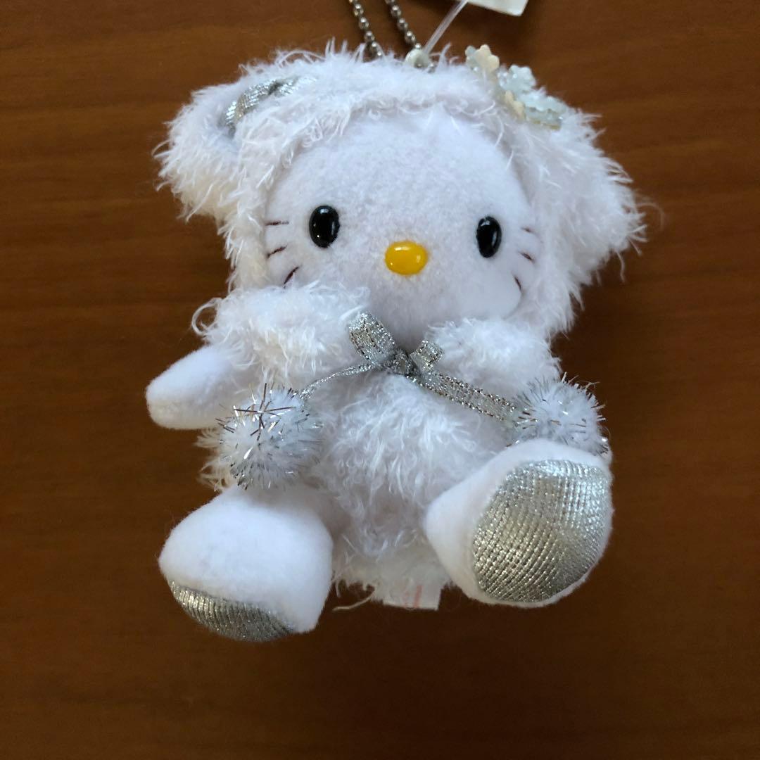 ぬいぐるみキーホルダー　キティちゃん（トナカイ、シロクマ、ウサギ）【３個セット】