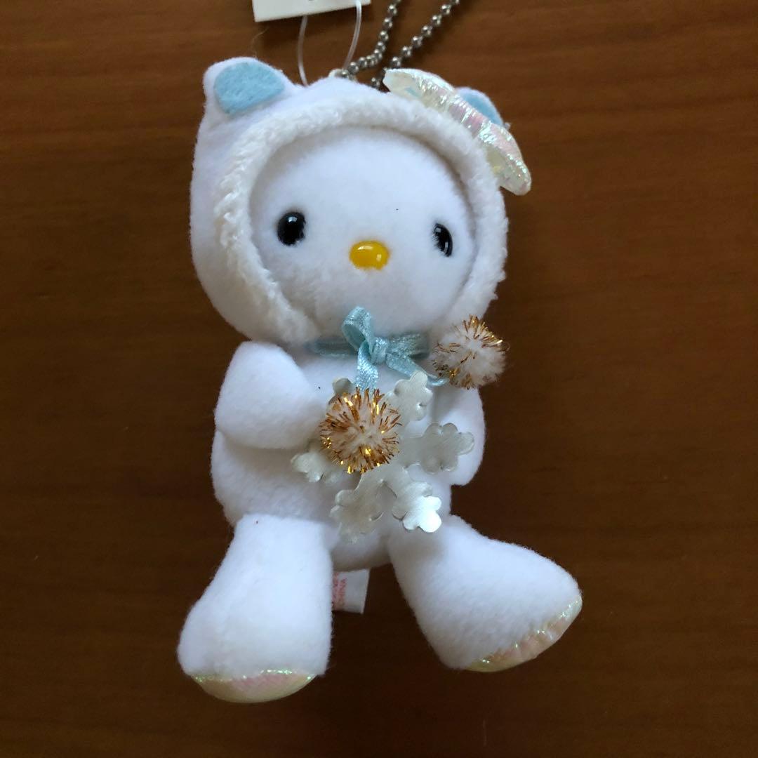 ぬいぐるみキーホルダー　キティちゃん（トナカイ、シロクマ、ウサギ）【３個セット】