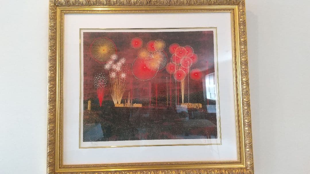 山下清のリトグラフ