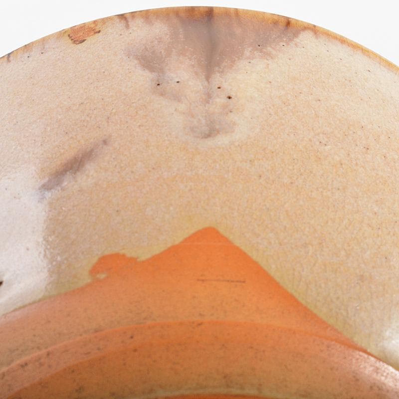 茶道具　高取焼　茶碗　陶印あり　仕覆・時代箱付　V　R7029