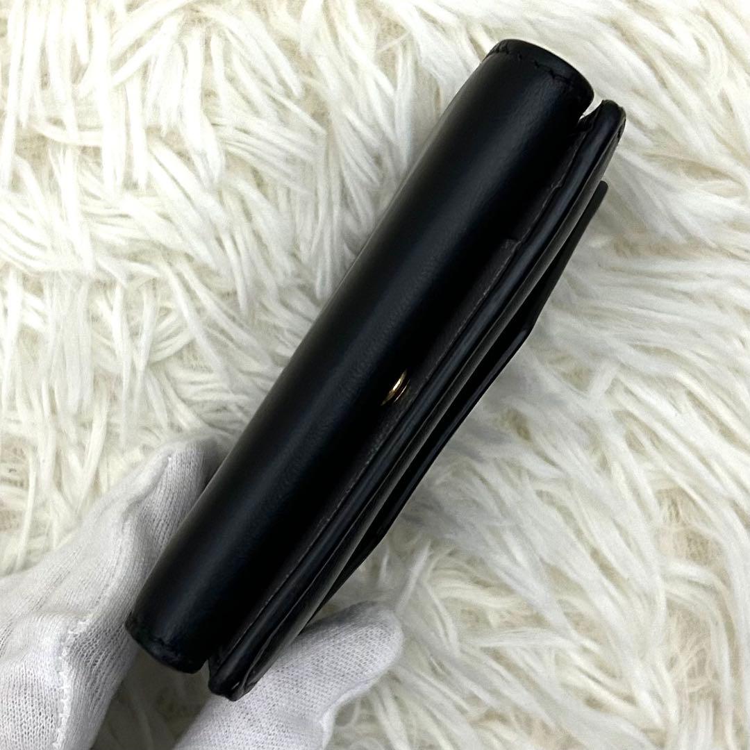 【美品】BALENCIAGA ENVELOPE 三つ折り財布 ブラック×グレー