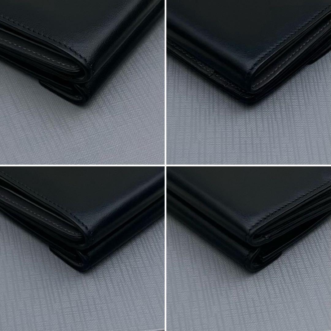 【美品】BALENCIAGA ENVELOPE 三つ折り財布 ブラック×グレー