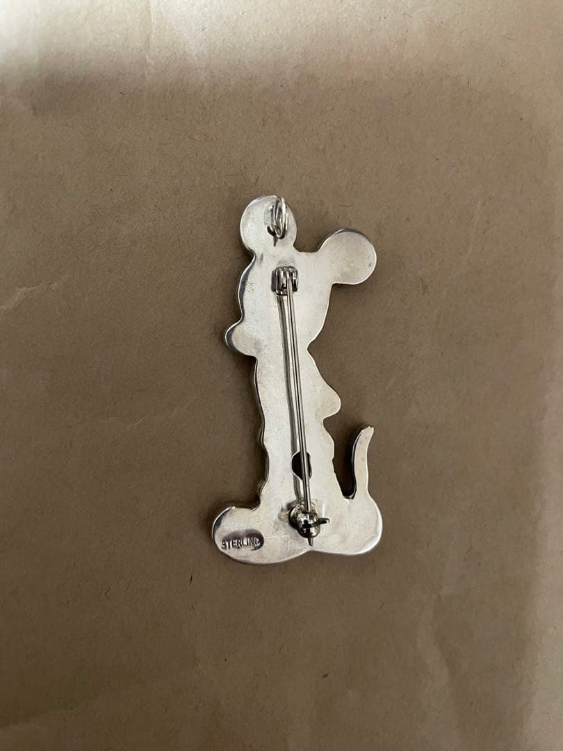 極美品＊ズニ族Andrea·Lonjose ミッキーモチーフペンダントトップ