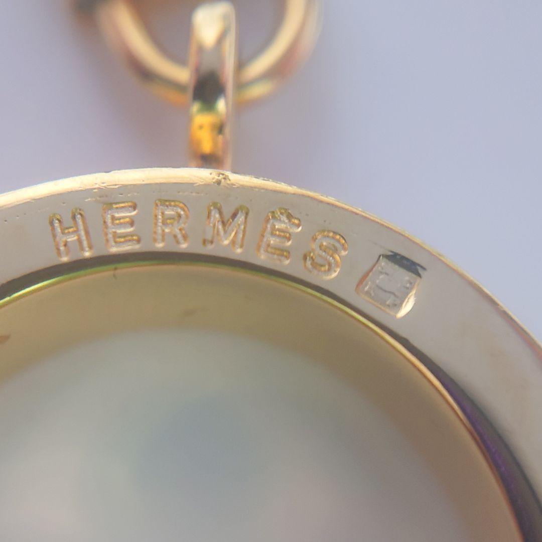 未使用に近い エルメス スカーフリング ケリー カデナ 南京錠 22号 ケース付