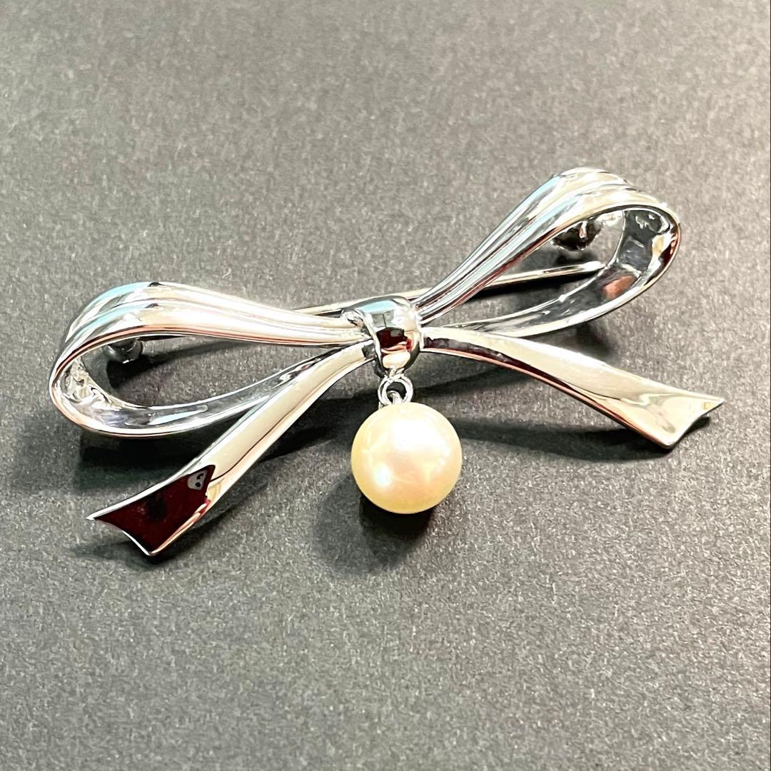 ミキモト　スイング　パールブローチ