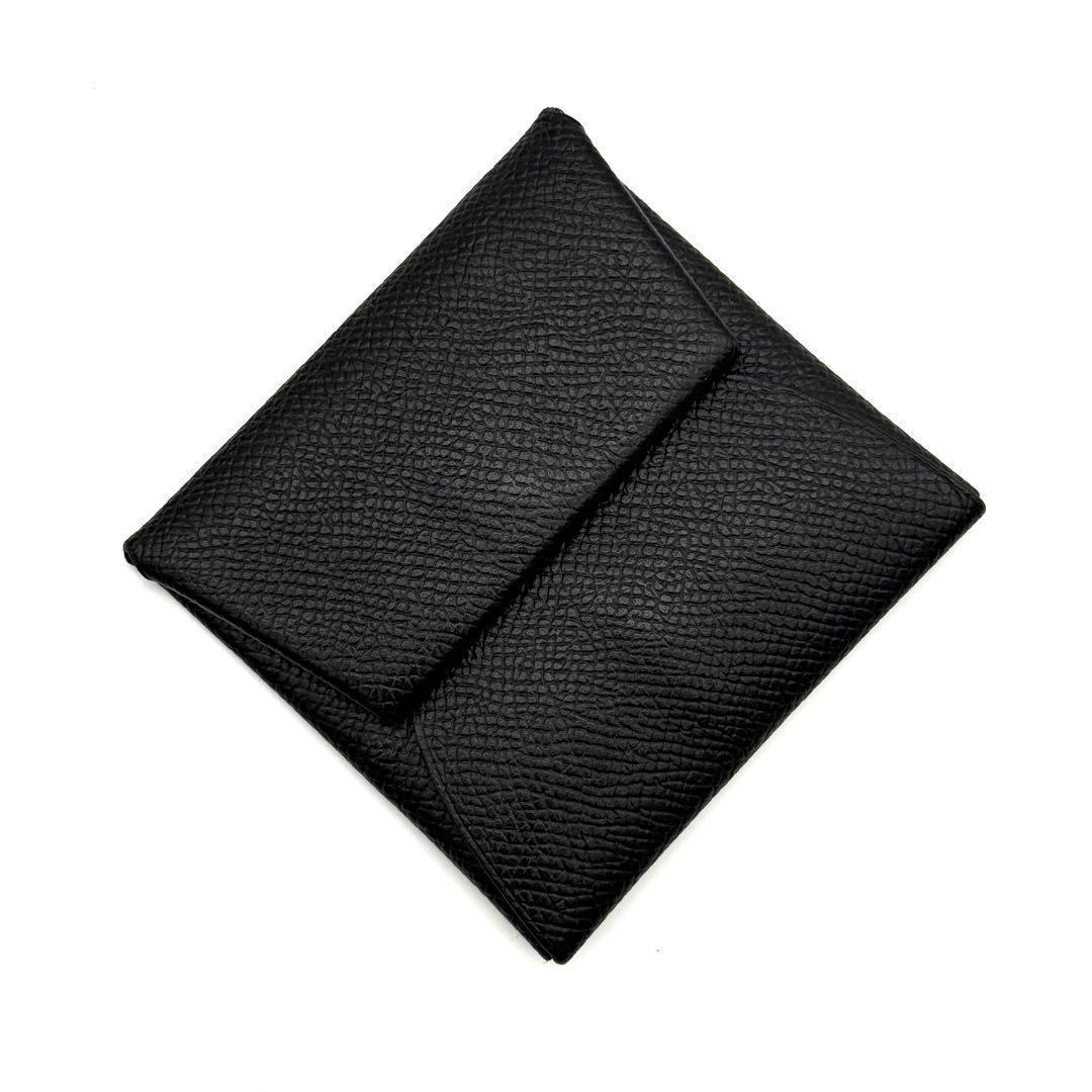 極上美品✨エルメス カルヴィ バスティア ケース ブラック 黒　O83