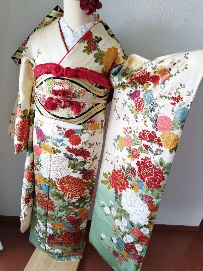 moma様429.アリスのティーパーティー振袖7点セット 正絹フルセット　成人式