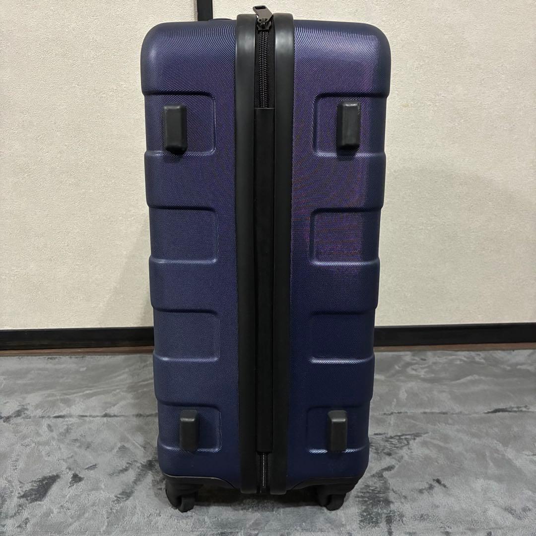 【美品】無印MUJI キャリーケース 36Lネイビー　ロック付きメンズレディース