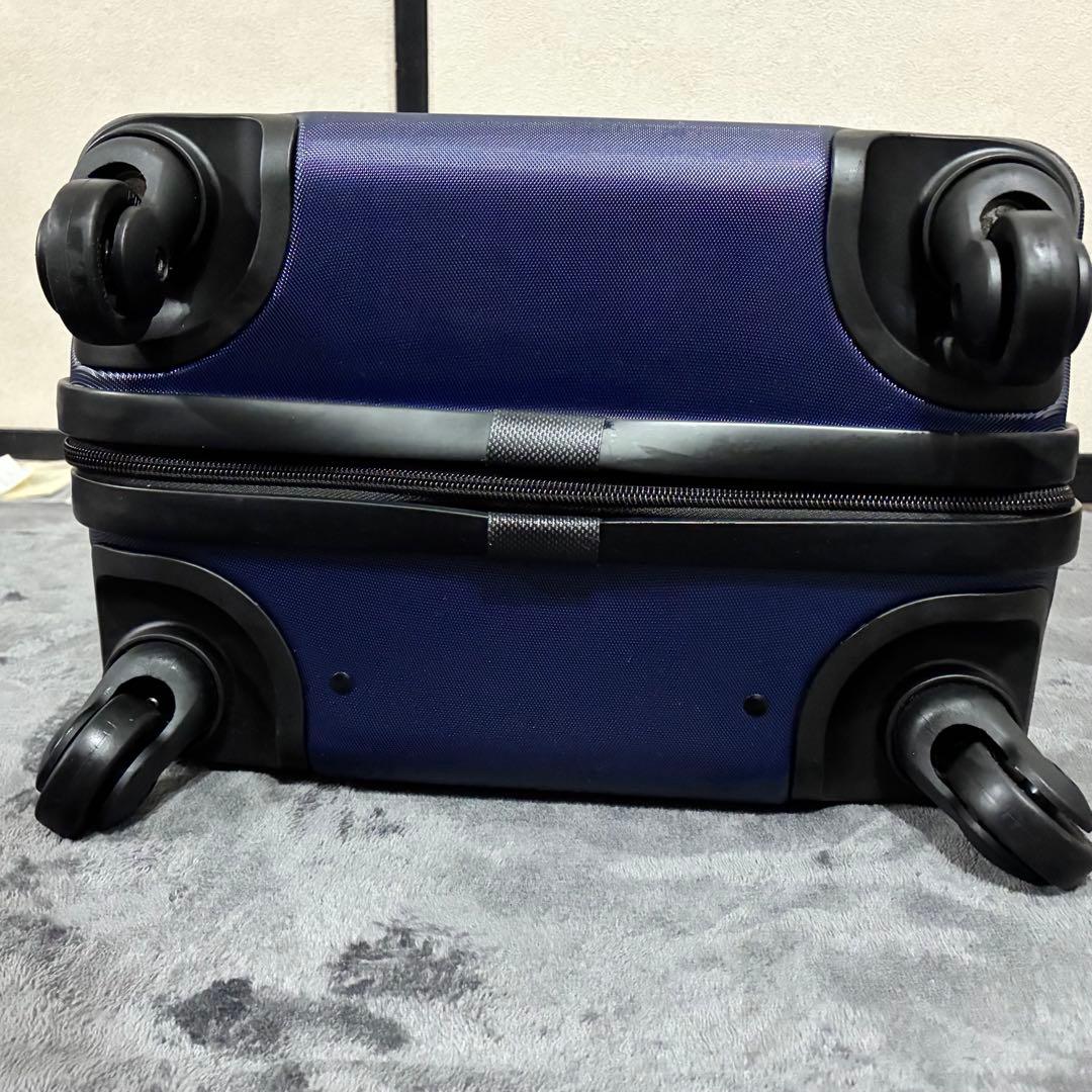 【美品】無印MUJI キャリーケース 36Lネイビー　ロック付きメンズレディース
