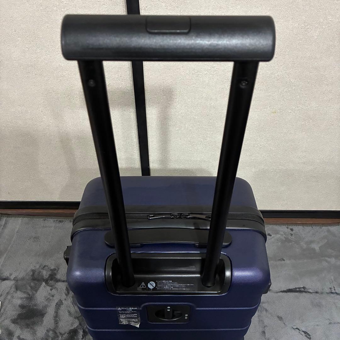 【美品】無印MUJI キャリーケース 36Lネイビー　ロック付きメンズレディース