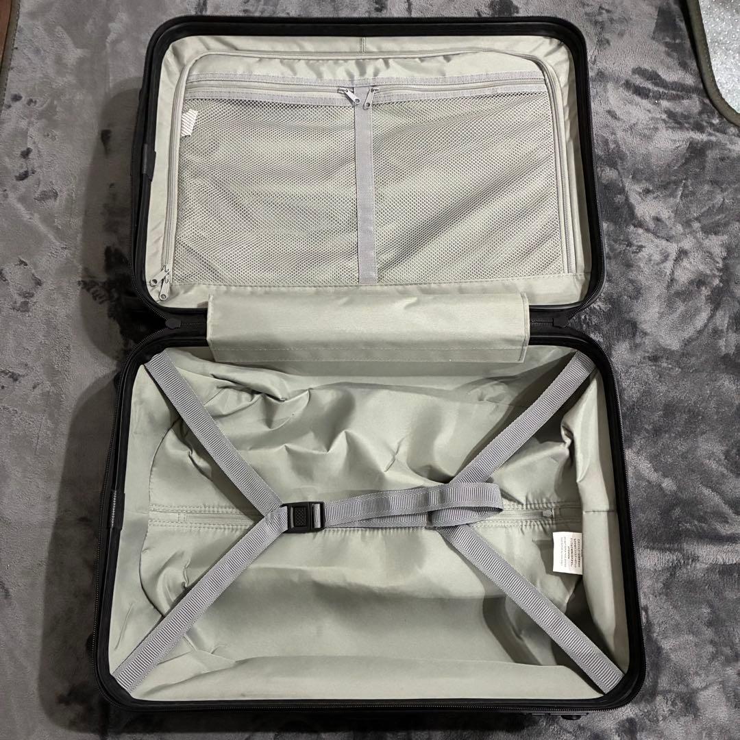 【美品】無印MUJI キャリーケース 36Lネイビー　ロック付きメンズレディース