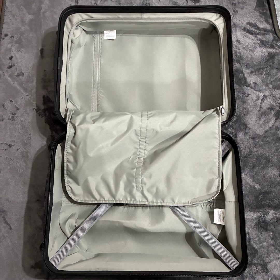 【美品】無印MUJI キャリーケース 36Lネイビー　ロック付きメンズレディース