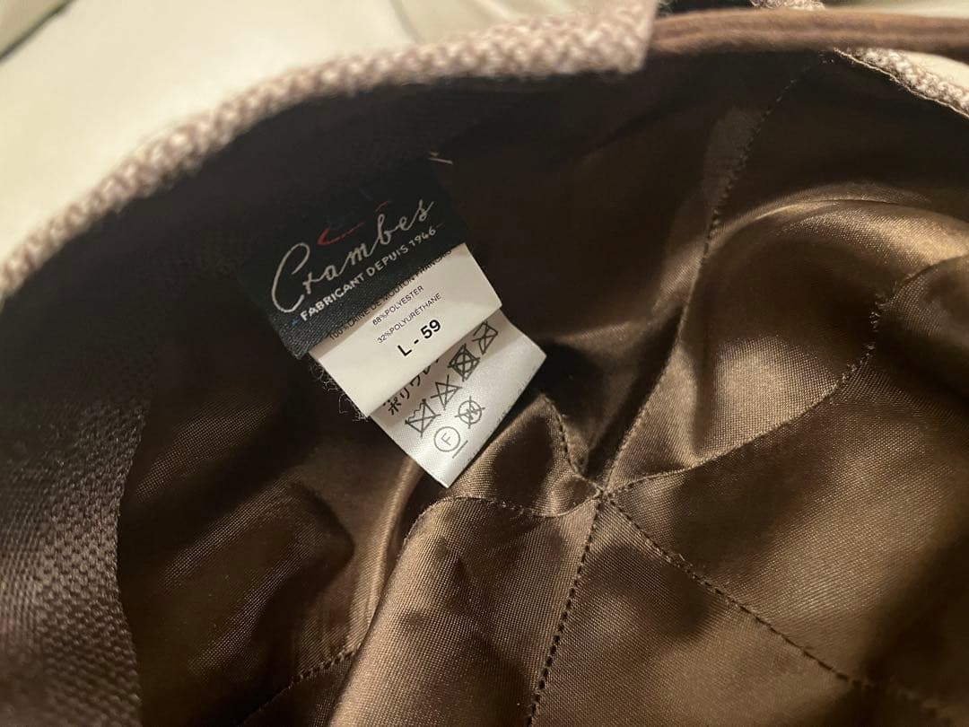 CRAMBESツイードパネルキャップ