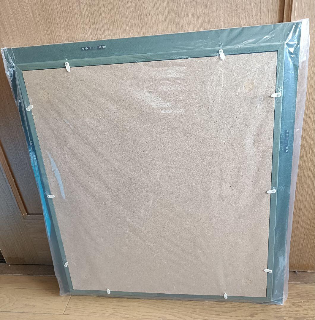 未使用 木製油彩額縁 アクリル面付き